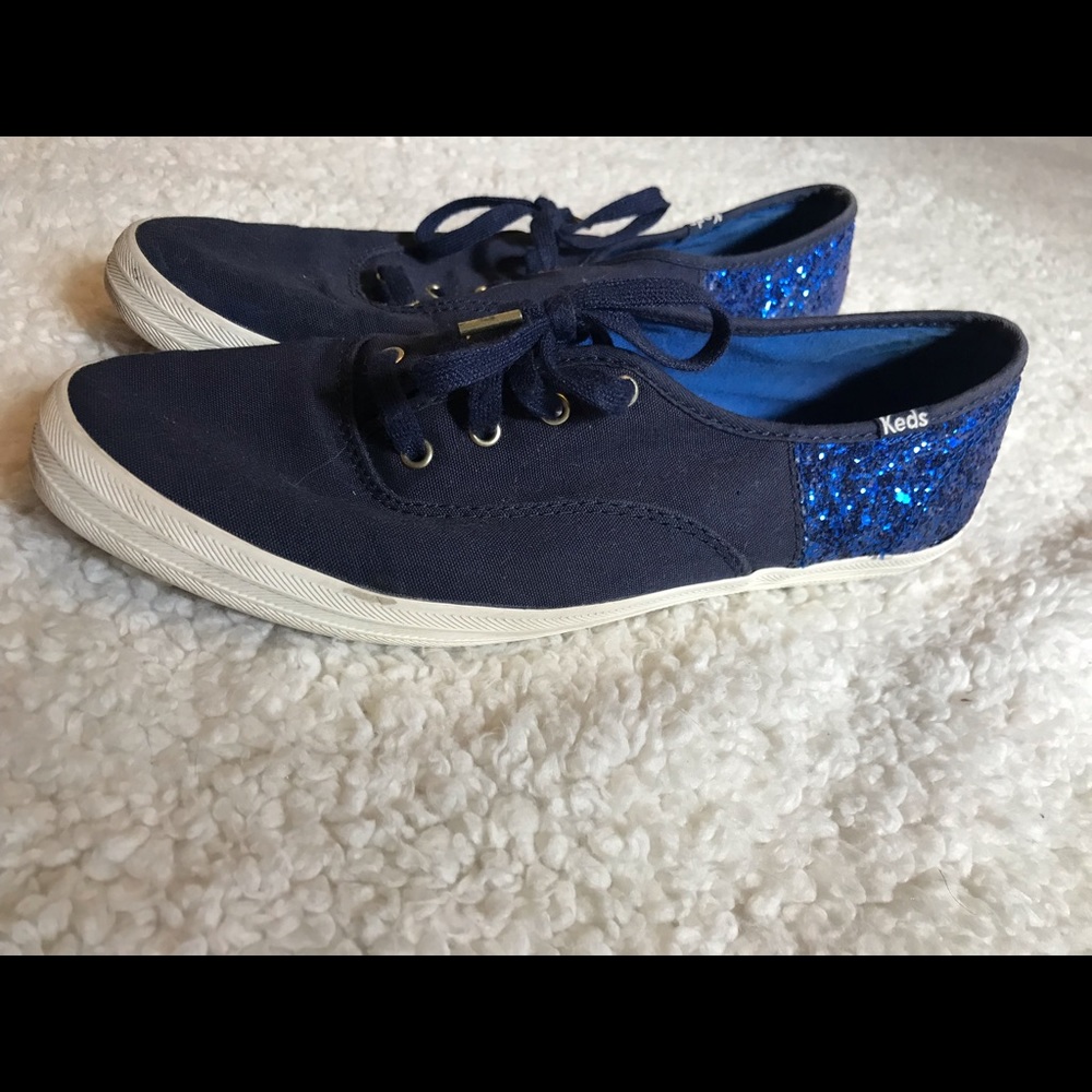 Navy glitter keds